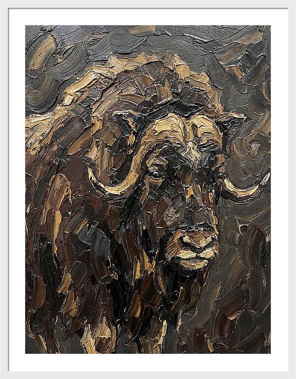 Musk Ox In Rich Textures