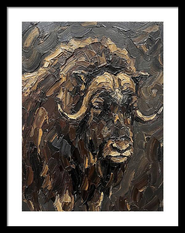 Musk Ox In Rich Textures