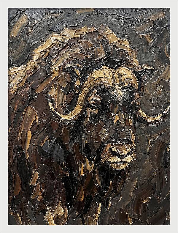 Musk Ox In Rich Textures