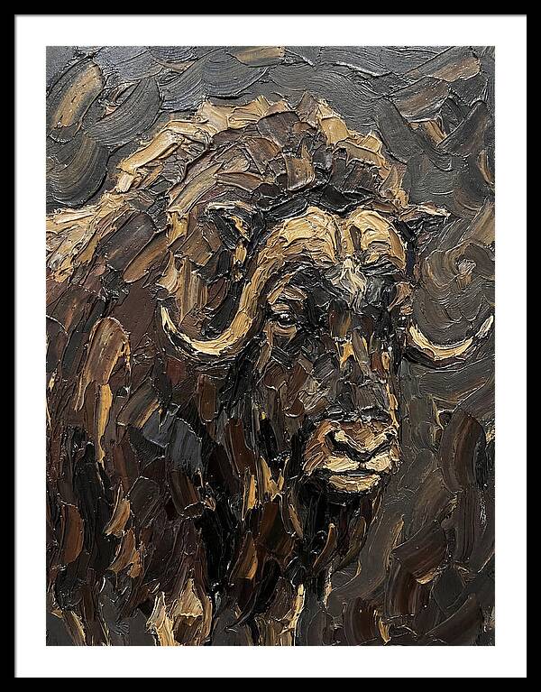 Musk Ox In Rich Textures