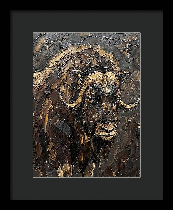 Musk Ox In Rich Textures