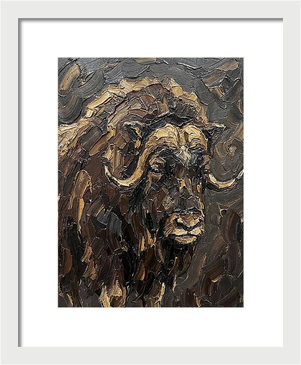 Musk Ox In Rich Textures