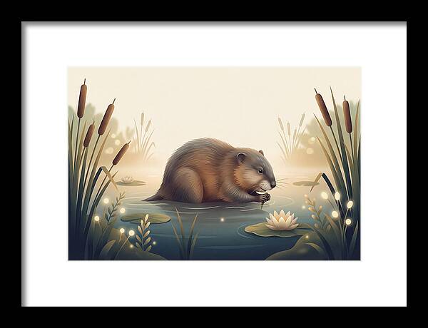 Muskrat In The Wetlands