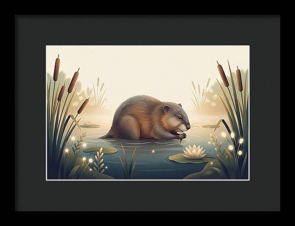Muskrat In The Wetlands