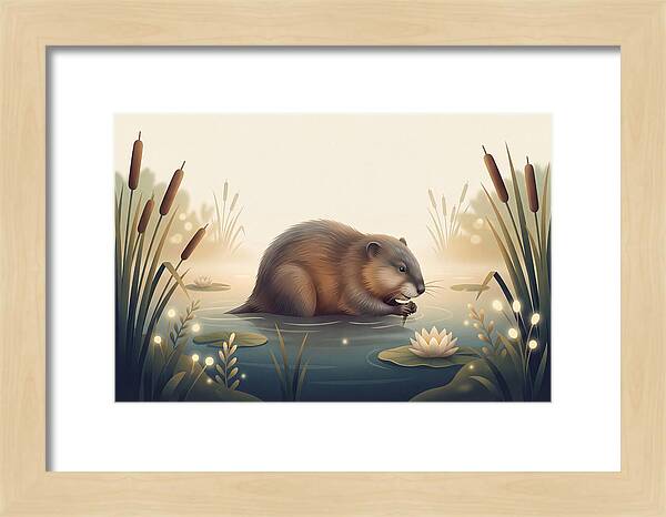 Muskrat In The Wetlands