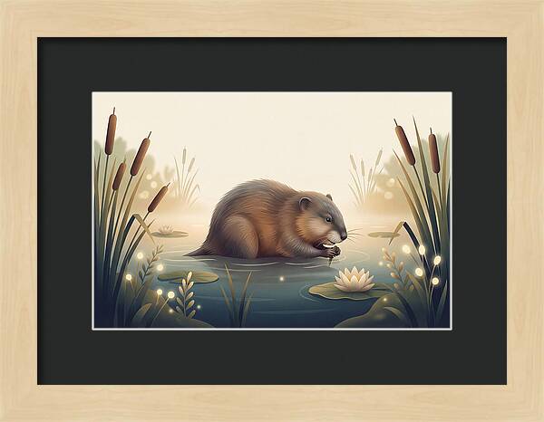Muskrat In The Wetlands