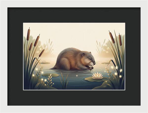 Muskrat In The Wetlands