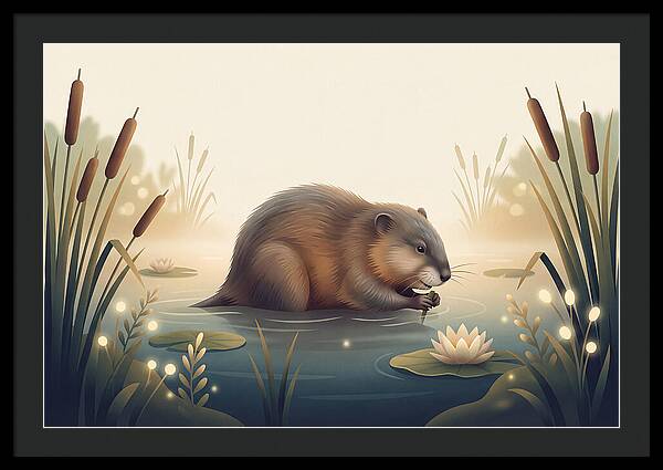 Muskrat In The Wetlands