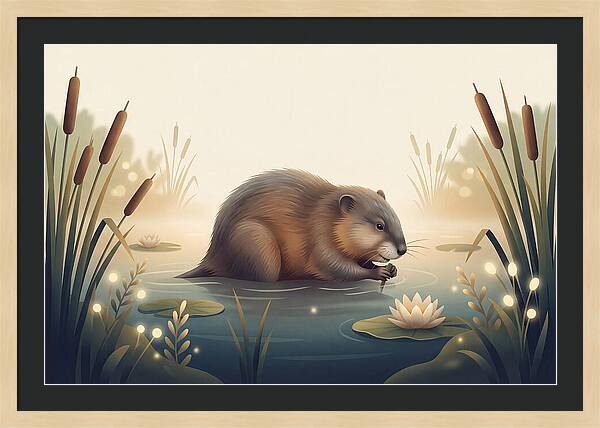 Muskrat In The Wetlands