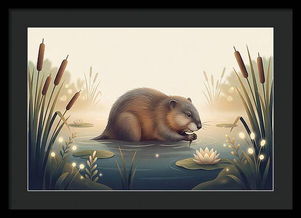 Muskrat In The Wetlands