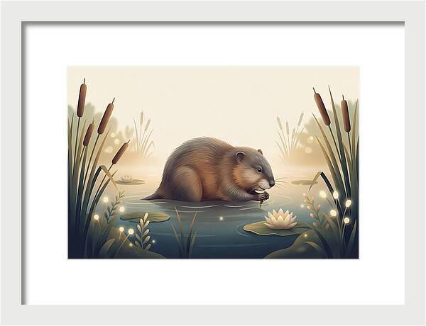 Muskrat In The Wetlands