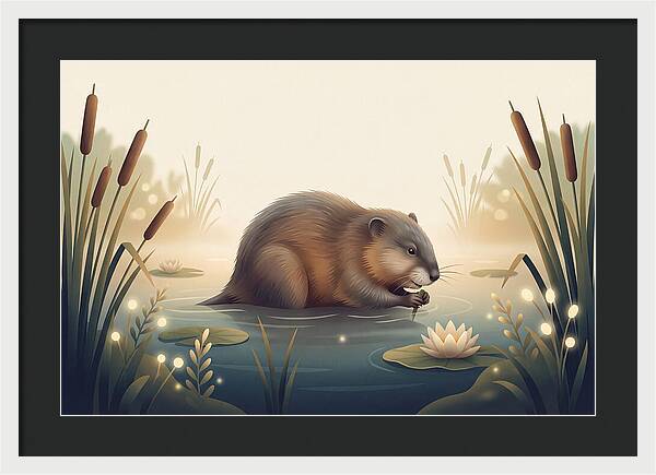 Muskrat In The Wetlands