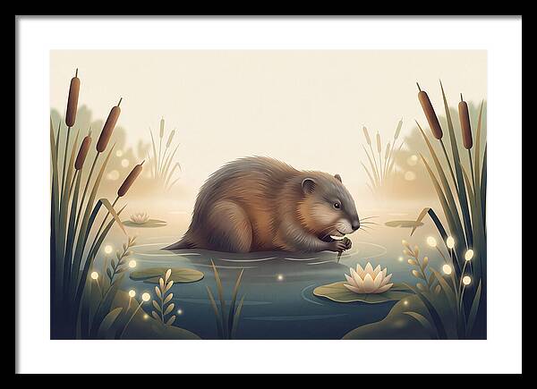Muskrat In The Wetlands