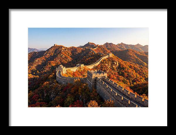 Mutianyu Great Wall Autumn Panorama