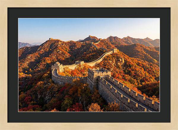 Mutianyu Great Wall Autumn Panorama