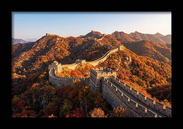 Mutianyu Great Wall Autumn Panorama