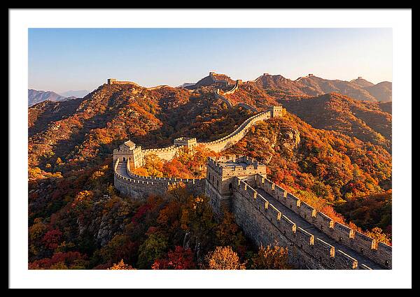 Mutianyu Great Wall Autumn Panorama