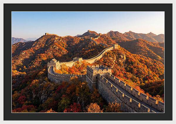 Mutianyu Great Wall Autumn Panorama