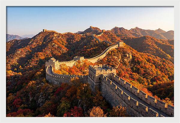 Mutianyu Great Wall Autumn Panorama