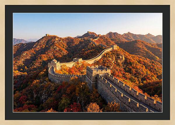 Mutianyu Great Wall Autumn Panorama