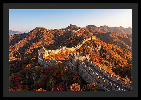 Mutianyu Great Wall Autumn Panorama