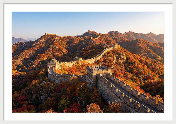 Mutianyu Great Wall Autumn Panorama