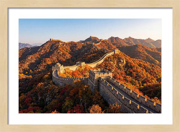 Mutianyu Great Wall Autumn Panorama