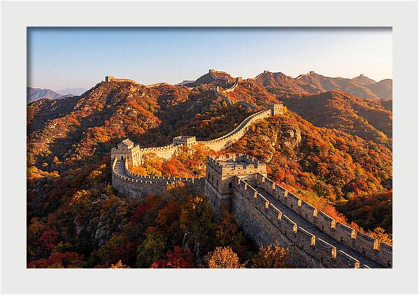 Mutianyu Great Wall Autumn Panorama