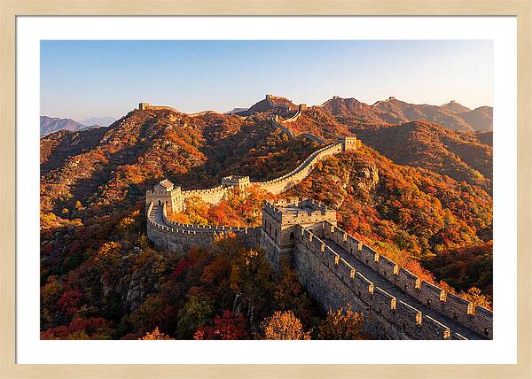 Mutianyu Great Wall Autumn Panorama