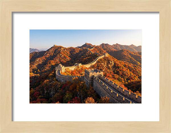Mutianyu Great Wall Autumn Panorama
