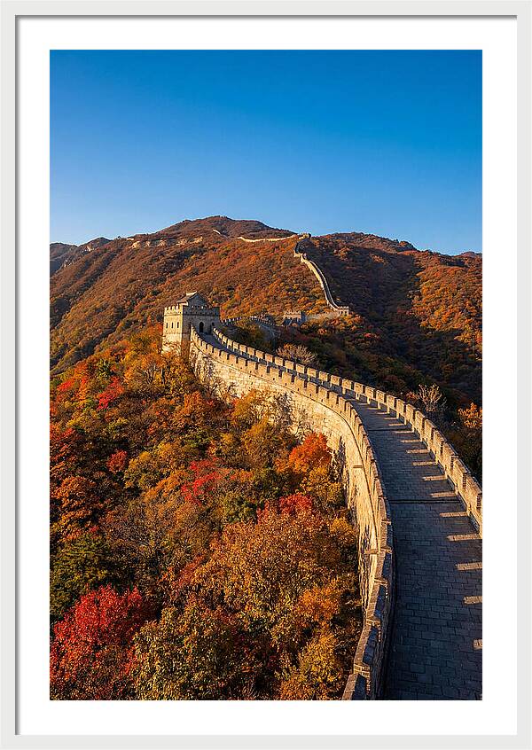 Mutianyu Great Wall In Autumn
