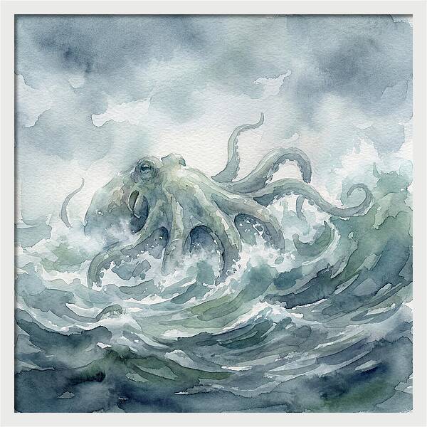 Mysterious Kraken Rising From Below