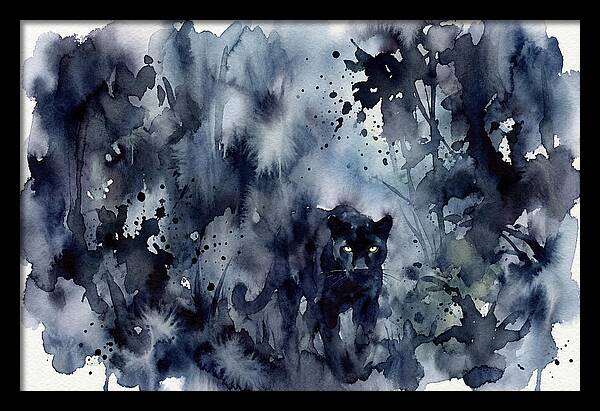 Mysterious Panther In Shadows