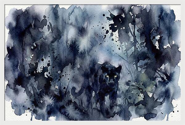 Mysterious Panther In Shadows
