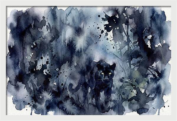 Mysterious Panther In Shadows