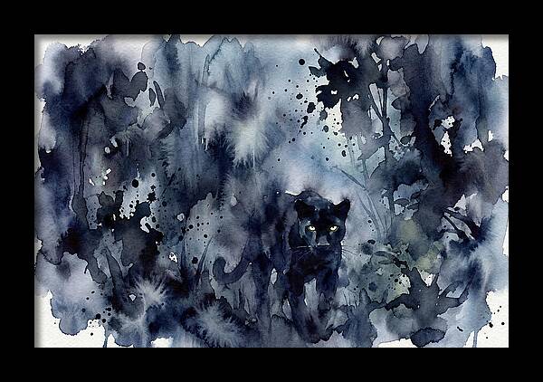 Mysterious Panther In Shadows