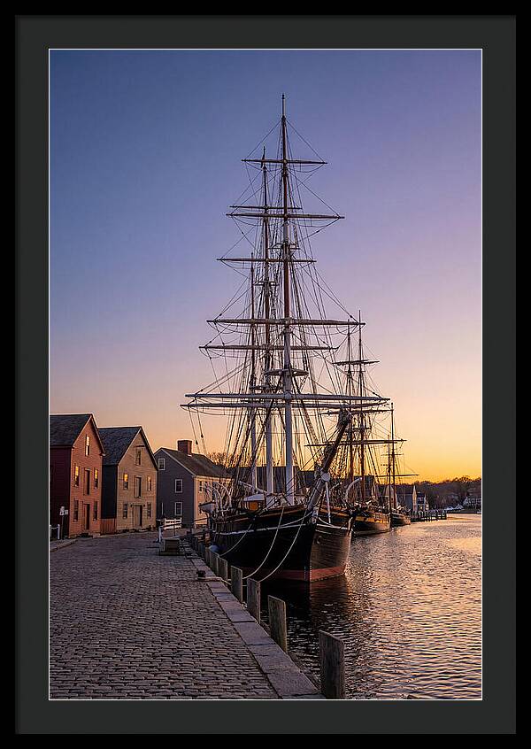 Mystic Seaport At Golden Hour