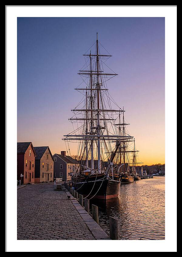 Mystic Seaport At Golden Hour