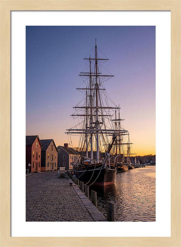 Mystic Seaport At Golden Hour