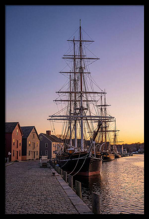 Mystic Seaport At Golden Hour
