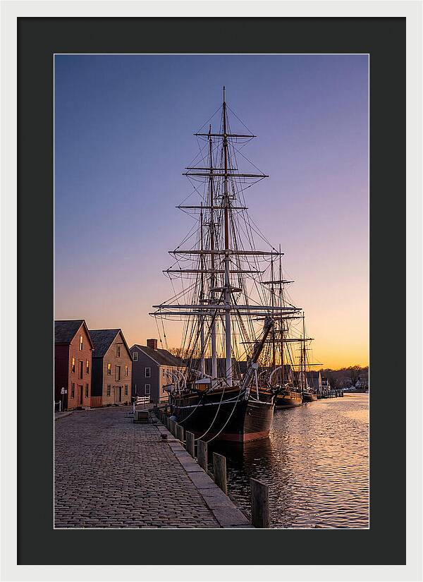 Mystic Seaport At Golden Hour