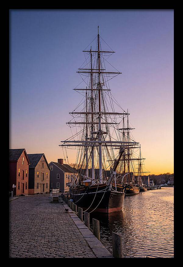 Mystic Seaport At Golden Hour