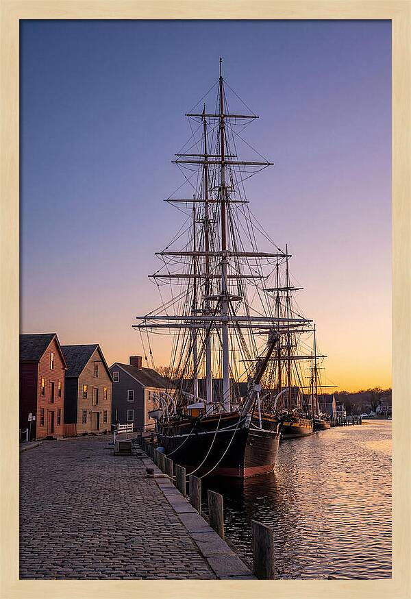 Mystic Seaport At Golden Hour