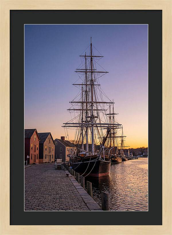 Mystic Seaport At Golden Hour