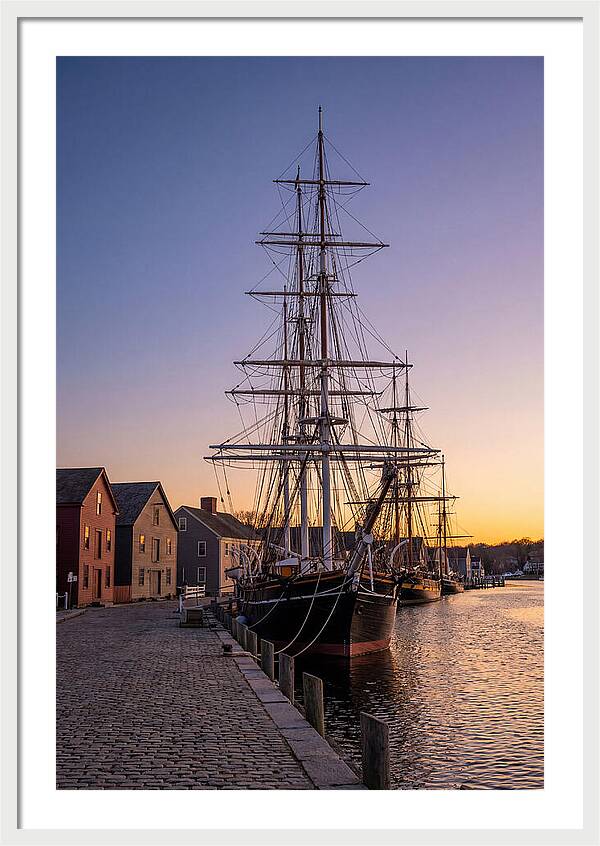 Mystic Seaport At Golden Hour