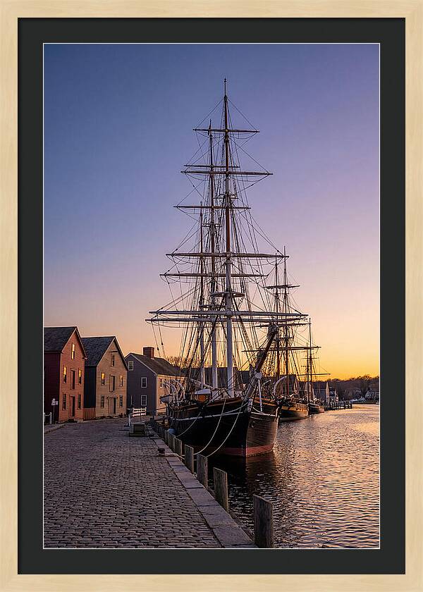 Mystic Seaport At Golden Hour