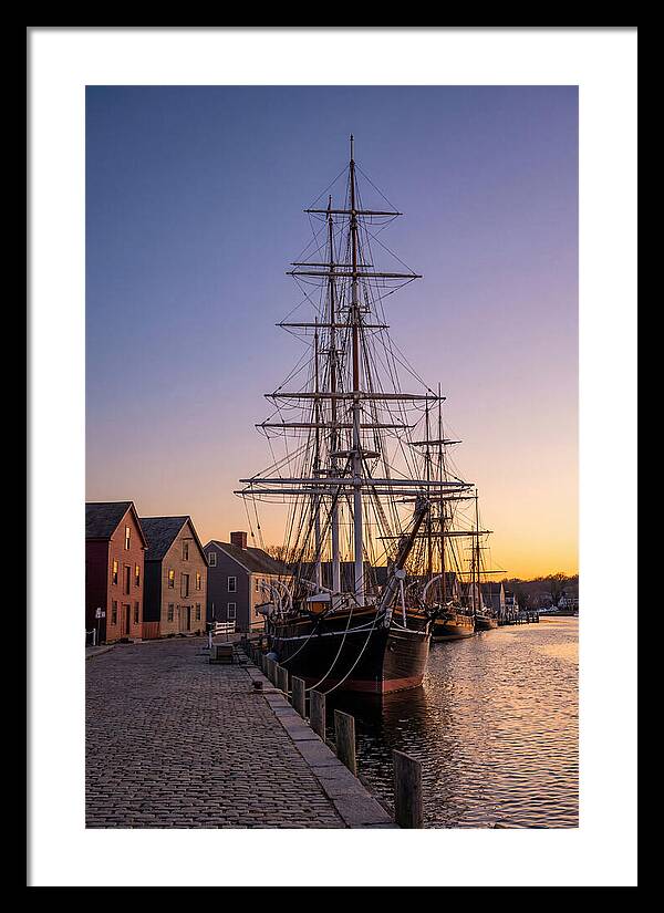 Mystic Seaport At Golden Hour