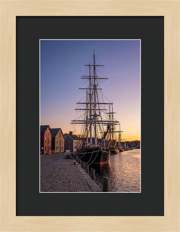 Mystic Seaport At Golden Hour
