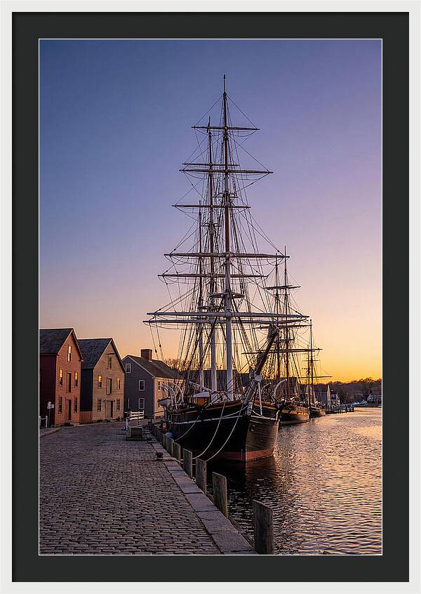 Mystic Seaport At Golden Hour