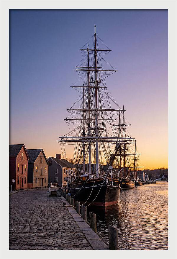 Mystic Seaport At Golden Hour